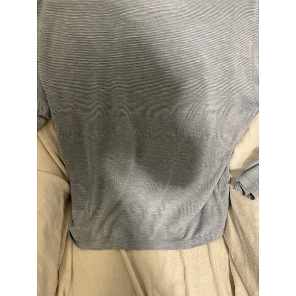 Orvis Striped Long Sleeve Tee Men Blue Rayon Lightweight Outdoor Sz L, Clean! - Picture 7 of 7